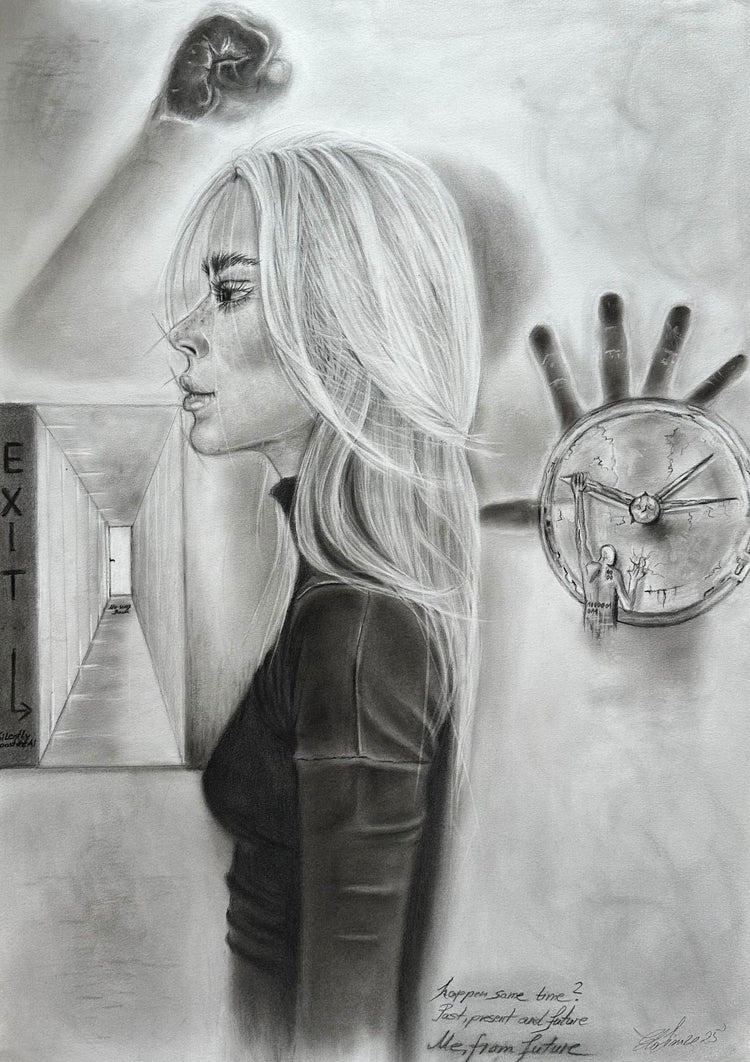 Original Zeichnung "Exit"