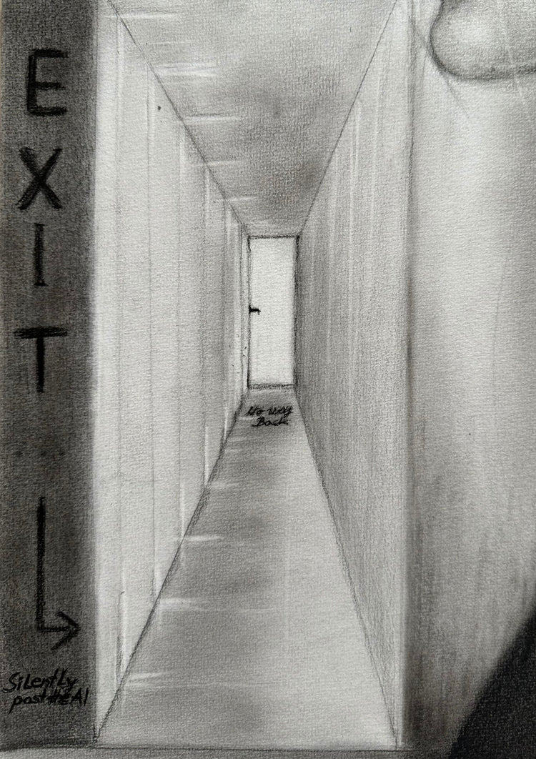 Original Zeichnung "Exit"