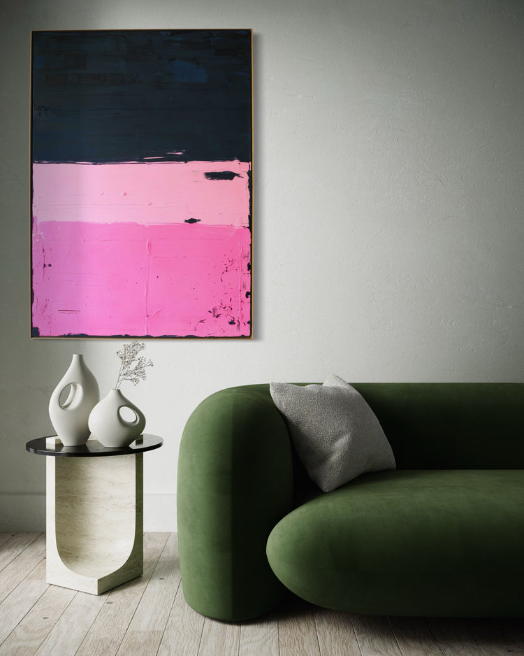 Abstraktes Bild- "Farbblöcke" 140 x 100 cm