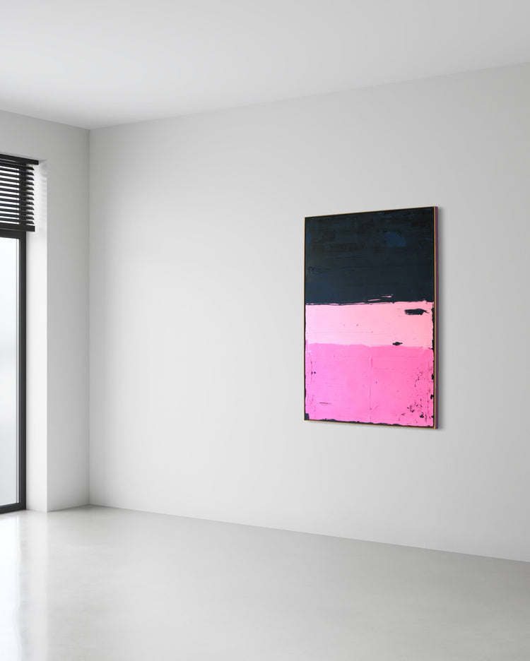 Abstraktes Bild- "Farbblöcke" 140 x 100 cm