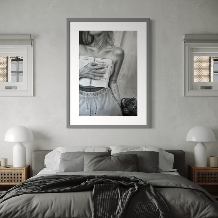 Original Zeichnung "Die Liebenden"