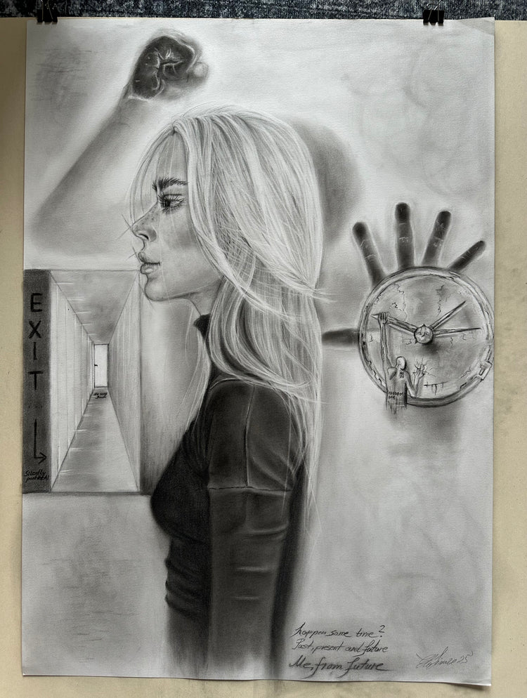 Original Zeichnung "Exit"