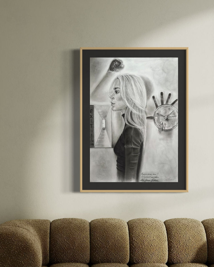 Original Zeichnung "Exit"