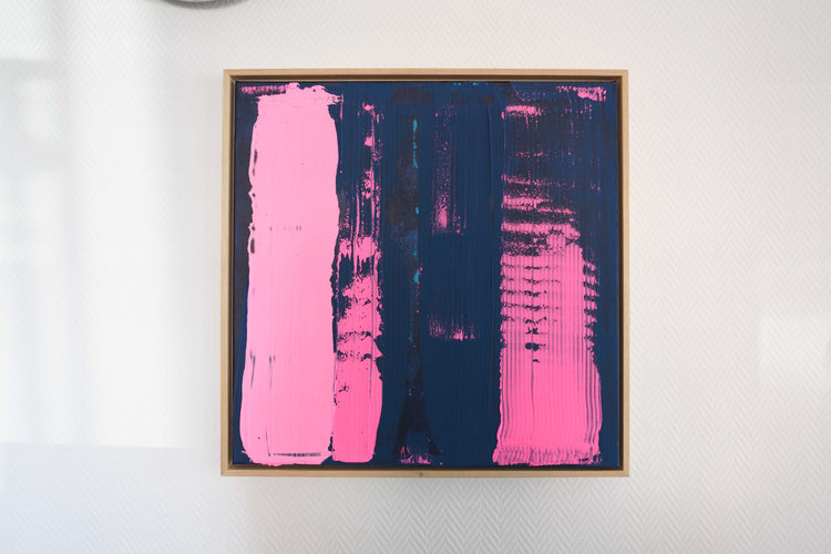 Abstraktes Bild- "Kontrast der Zeit" 60 x 60 cm