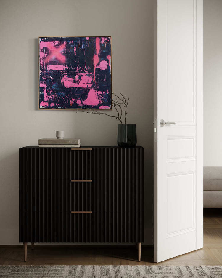 Abstraktes Bild- "Pink Emotion" 60 x 60 cm