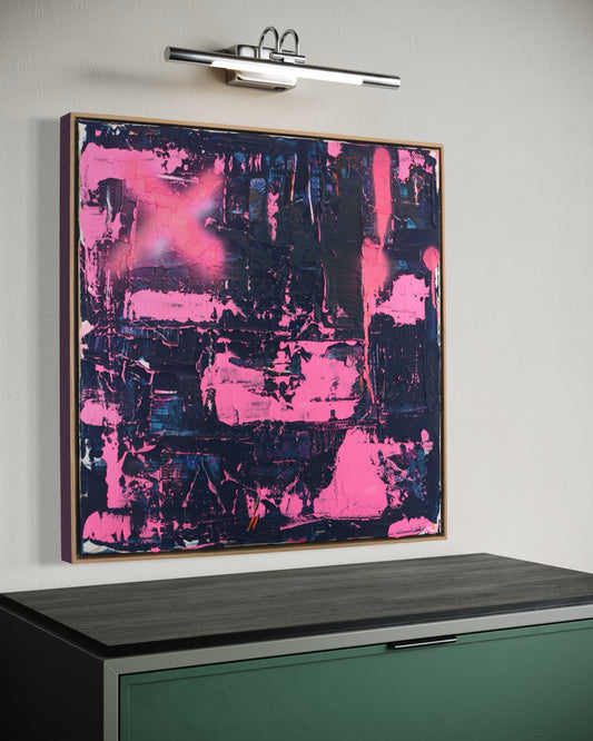 Abstraktes Bild- "Pink Emotion" 60 x 60 cm