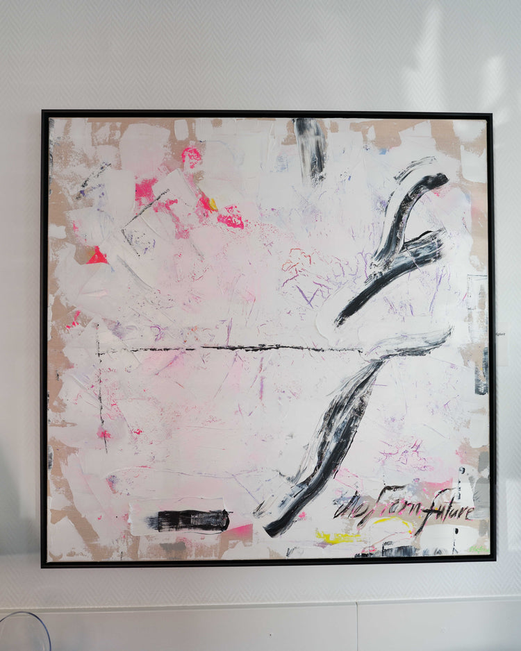 Abstraktes Bild- "Me from Future" 100 x 100 cm