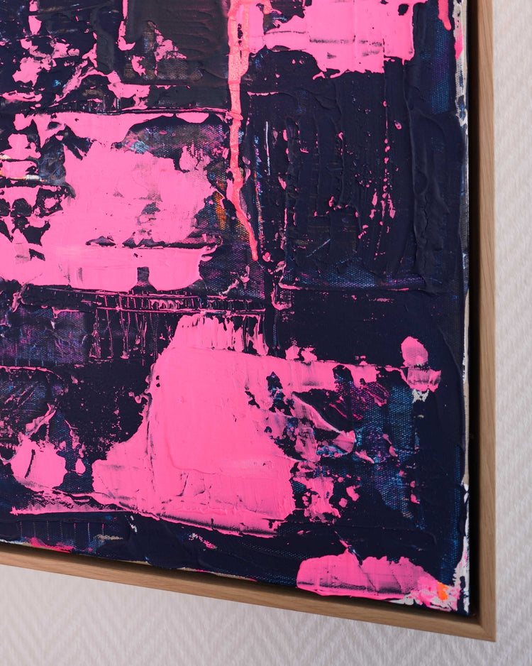 Abstraktes Bild- "Pink Emotion" 60 x 60 cm