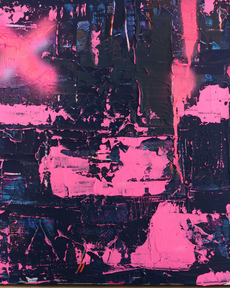 Abstraktes Bild- "Pink Emotion" 60 x 60 cm
