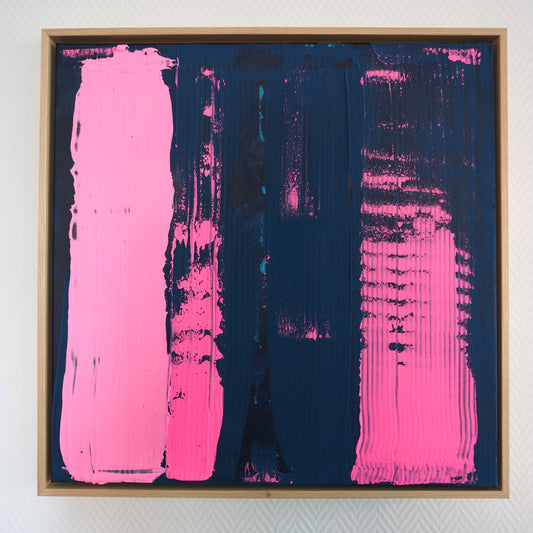 Abstraktes Bild- "Kontrast der Zeit" 60 x 60 cm